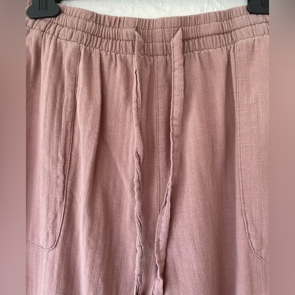 North River Outfitters 100% cotton mauve colored, wide leg, beachy pants; size L - Picture 5 of 9